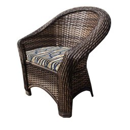 Conjunto de Poltronas Fibra Sintética Bali - 2 Poltronas + 1 Mesa Centro - Tecido Corda Náutica - 2