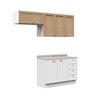 Cozinha Modulada 3 Peças 2 Aéreos 1 Balcão Arizona CabeCasa MadeiraOriginals - 2