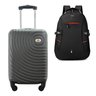 Kit Mala de Bordo Viagem 10kg Rodas 360º Rígida Abs Cadeado Segredo Gladiador A7mb com Mochila Execu - 1