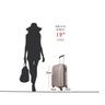 Kit Mala de Bordo Viagem 10kg Rodas 360º Rígida Abs Cadeado Segredo Gladiador A7mb com Mochila Execu - 5
