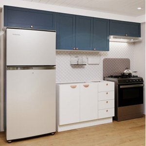 Cozinha Modulada 4 Peças 3 Aéreos 1 Balcão Arizona Cabecasa Madeiramadeira