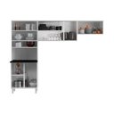 Ver imagem 3 de Cozinha Compacta Aço 3 Peças com Armário para Forno/Micro-ondas Multimóveis CR20367