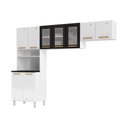 Ver imagem 1 de Cozinha Compacta Aço 3 Peças com Armário para Forno/Micro-ondas Multimóveis CR20367