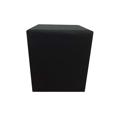 Puff Quadrado Não É Segredo Suede Animale Preto Rodinha 40x45 Nspq03tsa-r
