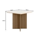 Ver imagem 3 de Mesa de Jantar Helo 90cm Carvalho/off White - Poliman
