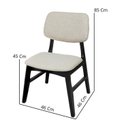 Ver imagem 4 de Cadeiras Paris em Madeira Maciça Estofada