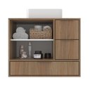 Ver imagem 3 de Gabinete para Banheiro 801 100% Mdf Bp Prime Yescasa