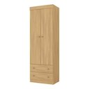 Ver imagem 3 de Guarda-roupa Infantil 62cm 2 Portas e 2 Gavetas Encanto Multimóveis Mp4446 Madeirado Madeirado