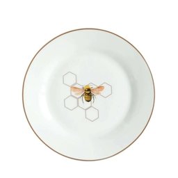 Prato Bolo para Sobremesa Abelha em Porcelana 19cm - 1