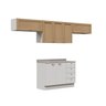 Cozinha Modulada 4 Peças 3 Aéreos 1 Balcão Arizona CabeCasa MadeiraOriginals - 3