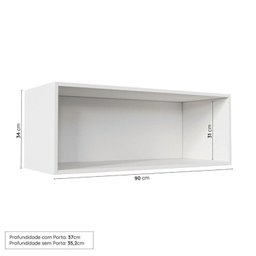 Cozinha Modulada 3 Peças 2 Aéreos 1 Balcão Arizona CabeCasa MadeiraMadeira - 14