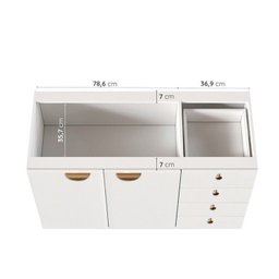 Cozinha Modulada 3 Peças 2 Aéreos 1 Balcão Arizona CabeCasa MadeiraMadeira - 10
