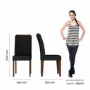 Ver imagem 5 de Mesa de Jantar com Vidro 4 Cadeiras Sícilia Imbuia/preto/preto - M.a Imbuia/preto/preto 06