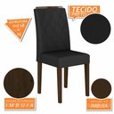 Ver imagem 4 de Mesa de Jantar com Vidro 4 Cadeiras Sícilia Imbuia/preto/preto - M.a Imbuia/preto/preto 06
