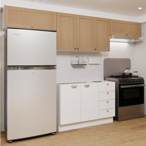 Cozinha Modulada 4 Peças 3 Aéreos 1 Balcão Arizona Cabecasa Madeiramadeira