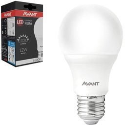 Kit 8 Lâmpadas Pera Led (a60) Branco 12w He1050 Avant Base E27 Bivolt Br6500k - Cód 276121373 - 5