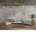 Ver imagem 4 de Berço Sofá e Mini Cama 76x133x76 cm Jujuba Marrom/Nature/Branco
