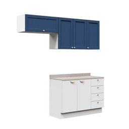 Cozinha Modulada 3 Peças 2 Aéreos 1 Balcão Arizona Cabecasa Madeiramadeira - 2