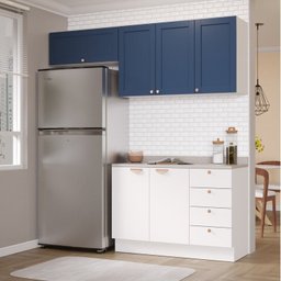 Cozinha Modulada 3 Peças 2 Aéreos 1 Balcão Arizona Cabecasa Madeiramadeira - 1