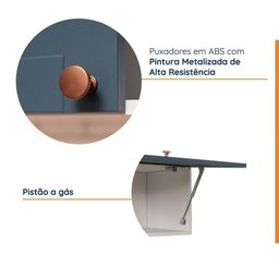 Cozinha Modulada 3 Peças 2 Aéreos 1 Balcão Arizona Cabecasa Madeiramadeira - 7