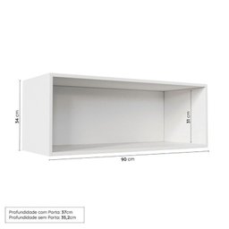 Cozinha Modulada 3 Peças 2 Aéreos 1 Balcão Arizona Cabecasa Madeiramadeira - 14