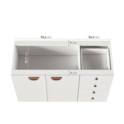 Cozinha Modulada 3 Peças 2 Aéreos 1 Balcão Arizona Cabecasa Madeiramadeira - 9