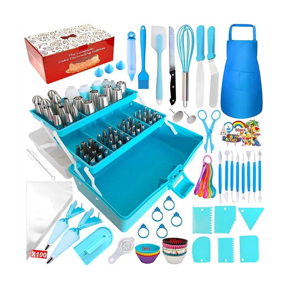 Kit Confeiteiro para decoração de bolos e Cupcakes 368 peças ...