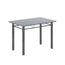 Ver imagem 4 de Conjunto de Mesa Tubular 020 100cm x 60cm Tampo com 4 Cadeiras Lívia Prata/Preto
