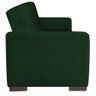 Sofá Cama 3 Lugares Jobim Suede Verde - Amarena Móveis - 5