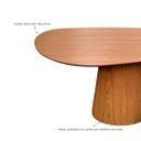 Ver imagem 3 de Mesa Oval Orgânica 220x120cm Madeira Freijó 8 Lugares