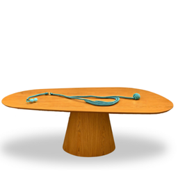Mesa Oval Organica em Freijo 220x120cm Modelar Moveis Mesa de Jantar Orgânica - 2