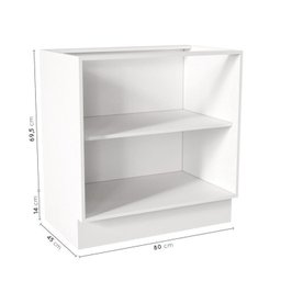 Cozinha Modulada 4 Peças 2 Aéreos 2 Balcões Arizona Cabecasa Madeiramadeira - 11