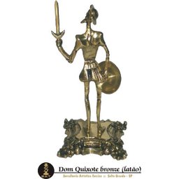 Estatueta Artesanal Dom Quixote em Latão Reciclado SAT - 3