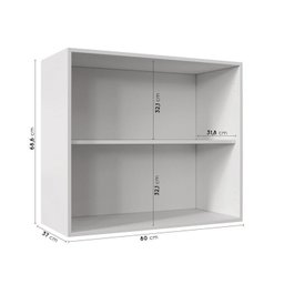 Cozinha Modulada 4 Peças 2 Aéreos 2 Balcões Arizona Cabecasa Madeiramadeira - 16
