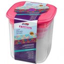 Ver imagem 2 de Conjunto de Potes Porta Mantimentos 5 Peças Rosa - Sanremo