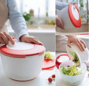 Ver imagem 3 de Tupperware Centrífuga Secadora de Salada Plus 3,9 Litros Importada Tupperware Centrífuga Secadora de