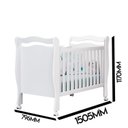 Ver imagem 3 de Berço Mini Cama Grade Móvel Alvin New Branco