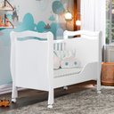 Ver imagem 4 de Berço Mini Cama Grade Móvel Alvin New Branco