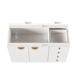 Cozinha Modulada 4 Peças 2 Aéreos 2 Balcões Arizona Cabecasa Madeiramadeira - 10