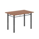 Ver imagem 4 de Conjunto de Mesa Tubular 100cm x 60cm Tampo MDF com 4 Cadeiras Lívia Prata/Preto Floral/Mart/Cinamomo