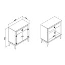 Ver imagem 3 de Aparador - Colonial 800x900x410 Mm 1 Gav 2 Portas