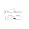 Colher para Chá Tramontina Ipanema com Lâmina em Aço Inox e Cabo de Polipropileno Branco - 2