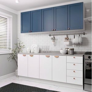 Cozinha Modulada 4 Peças 2 Aéreos 2 Balcões Arizona Cabecasa Madeiramadeira
