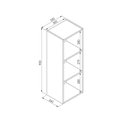 Ver imagem 2 de Nicho Organizador Multifuncional Vertical 33x90cm Funcionale Ae030 Art In Móveis - Preto