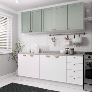 Cozinha Modulada 4 Peças 2 Aéreos 2 Balcões Arizona Cabecasa Madeiramadeira