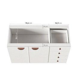 Cozinha Modulada 4 Peças 2 Aéreos 2 Balcões Arizona Cabecasa Madeiramadeira - 10