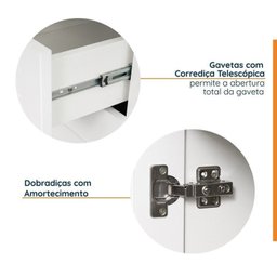 Cozinha Modulada 4 Peças 2 Aéreos 2 Balcões Arizona Cabecasa Madeiramadeira - 5