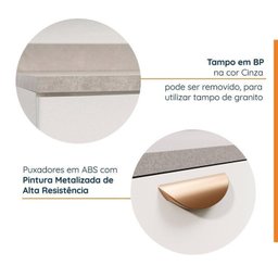 Cozinha Modulada 4 Peças 2 Aéreos 2 Balcões Arizona Cabecasa Madeiramadeira - 4