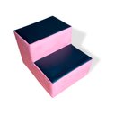 Ver imagem 1 de Escada com Degraus para Estética Veludo Rosa Chiclete - In9 Decor
