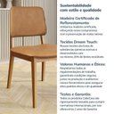 Ver imagem 6 de Kit 6 Cadeiras Estofadas Miriti CabeCasa MadeiraOriginals Marrom/Caramelo